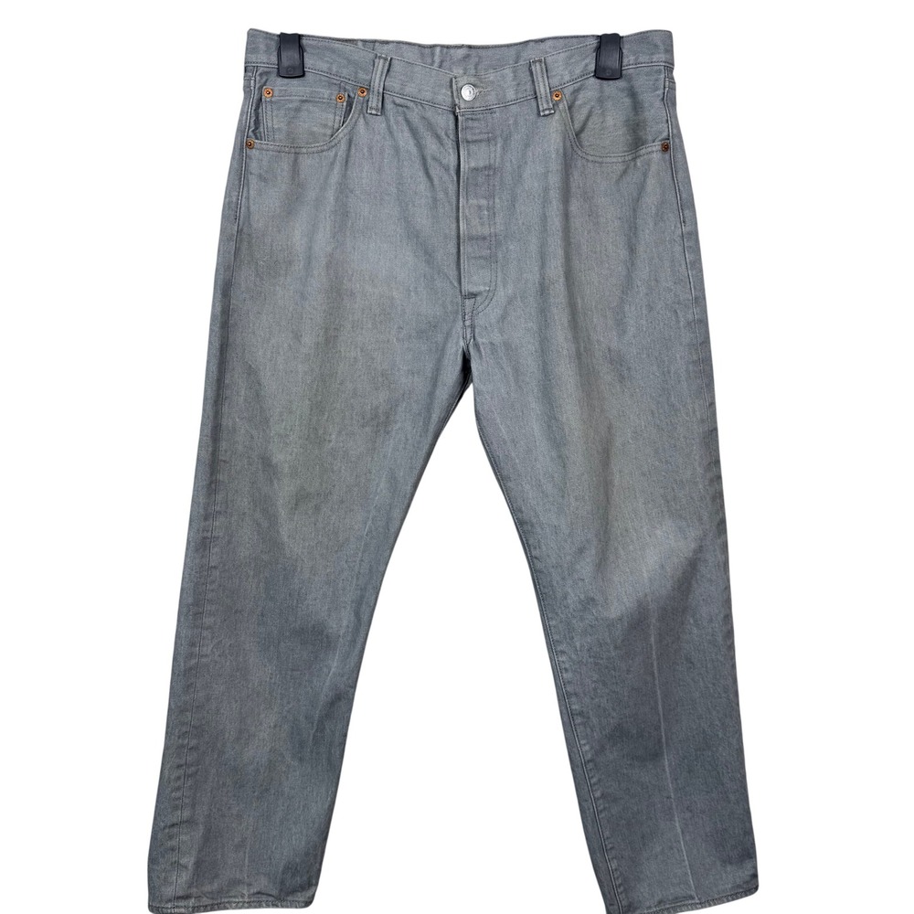 Levi's 501 XX Jeans 38x32 Gray Wash Button Fly Straight Leg‎ Vin